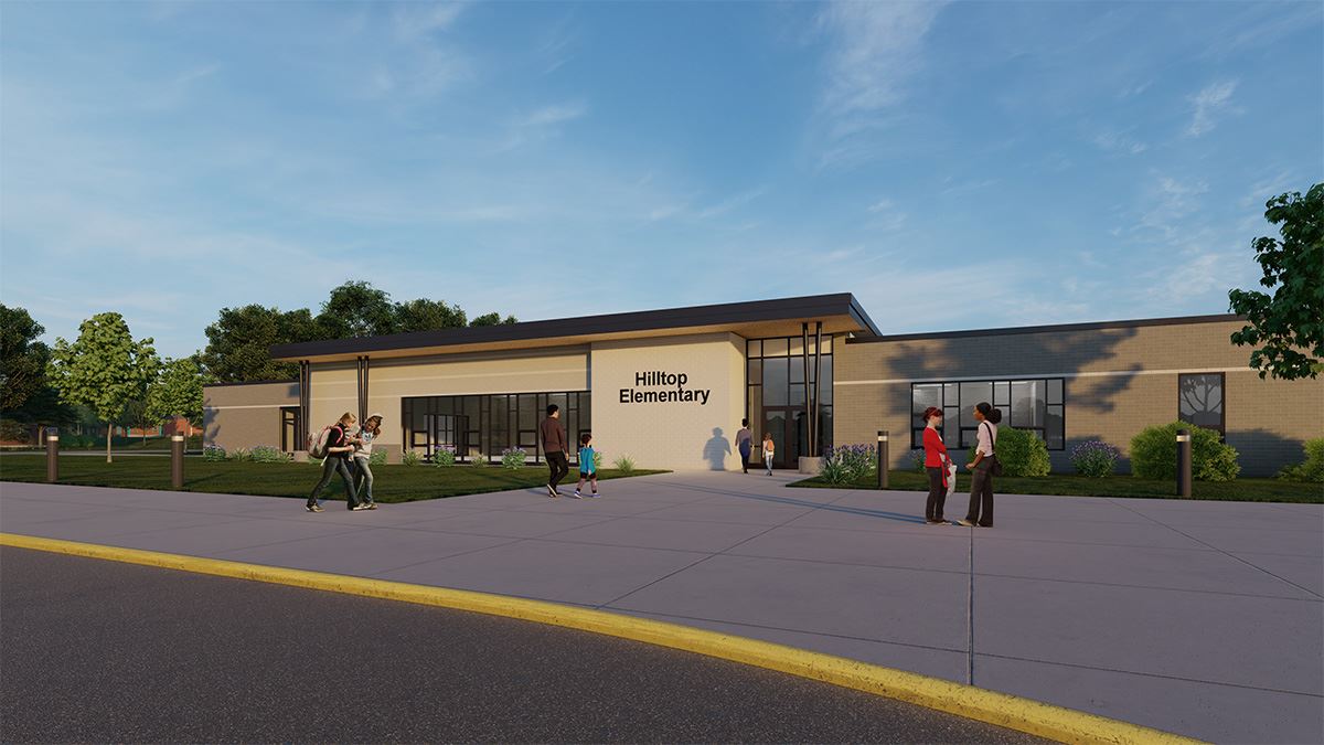 Hilltop Elementary Exterior Rendering